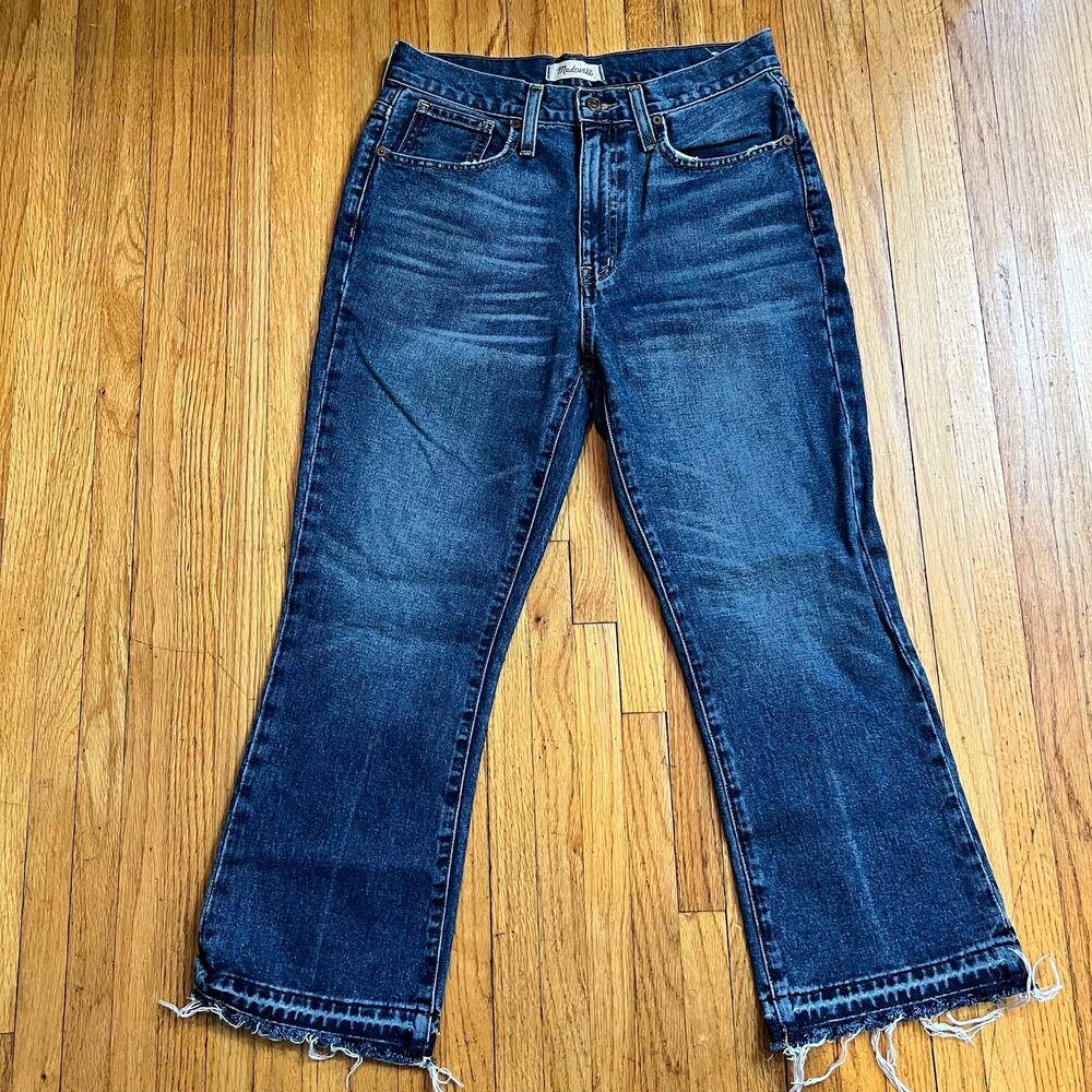 Madewell Jeans Womens 26 Retro Crop Boot Blue Denim High Rise